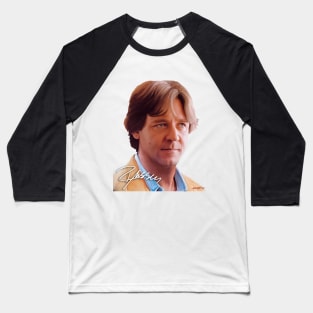 Russell Crowe Signed Portrait Baseball T-Shirt